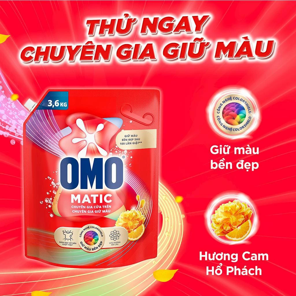 Nước giặt OMO Matic - Unilever Chăm sóc gia đình