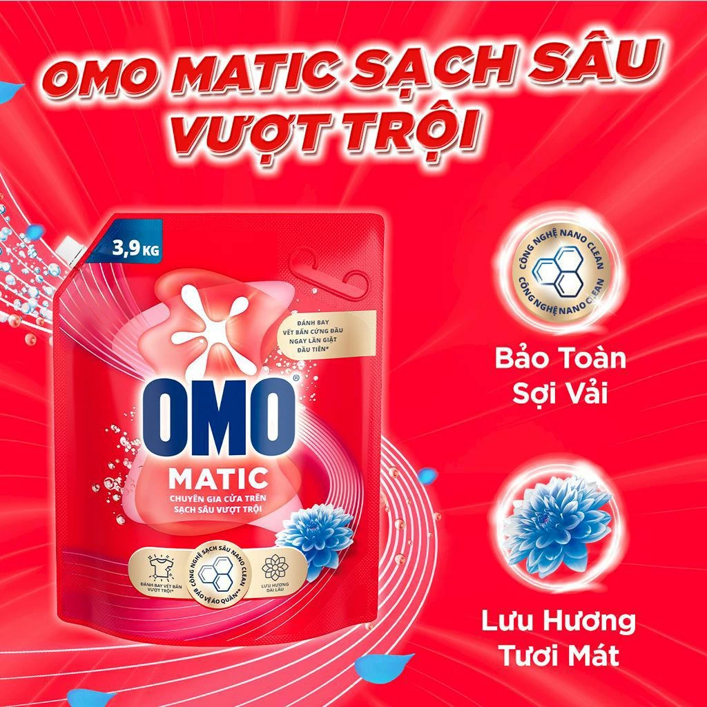 Nước giặt OMO Matic - Unilever Chăm sóc gia đình