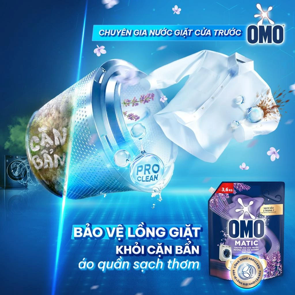 Nước giặt OMO Matic - Unilever Chăm sóc gia đình